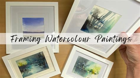 how to frame watercolor art and why watercolor techniques differ from oil paintings