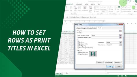 How to Set Rows 1 and 2 as Print Titles in Excel: A Detailed Guide with Multiple Perspectives